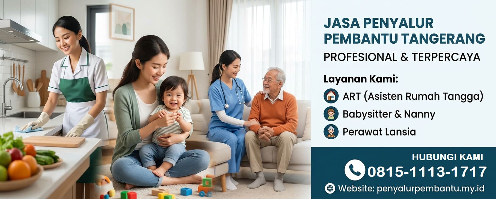 Cover Jasa Penyalur Pembantu ART Babysitter Terdekat di Tangerang
